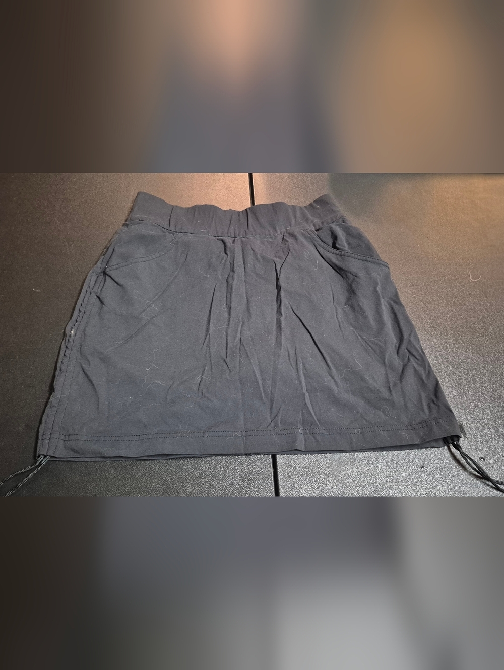 Columbia Women's Small Black Skort Pull On Athletic Hiking Outdoor Skirt Pockets